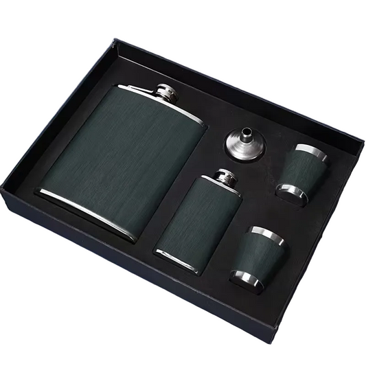 Deep Green Stainless Steel Bottle Set