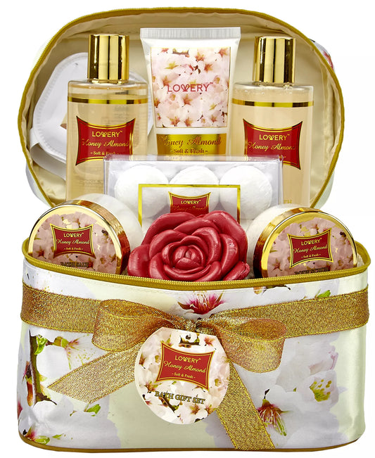 Lovery 14-Pc. Honey Almond Bath & Body Care Gift Set