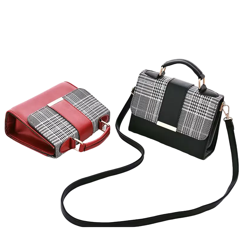 Houndstooth Crossbody Bag