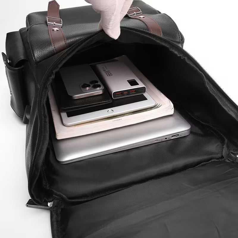 Durable PU Laptop Backpack