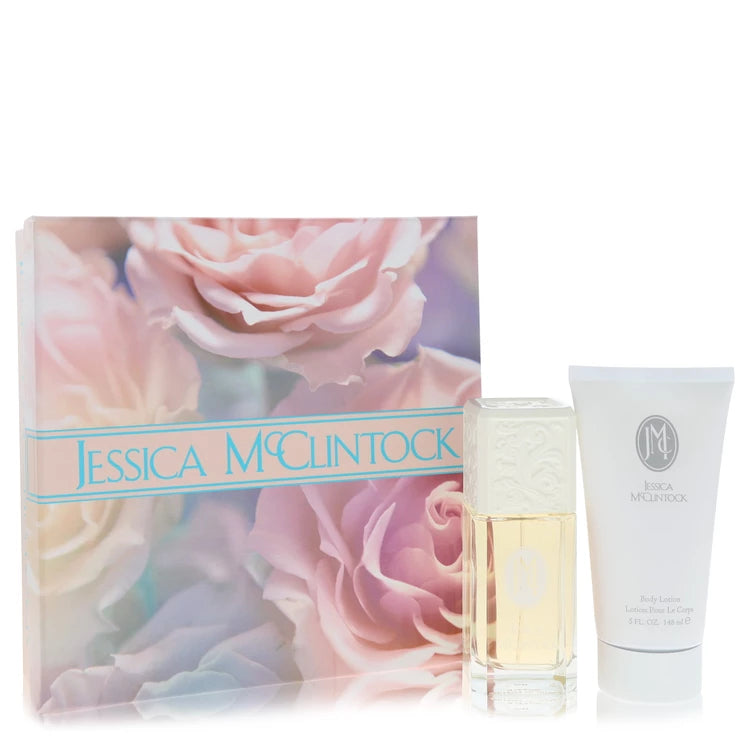 Jessica Mc Clintock by Jessica McClintock Gift Set - 3.4 oz Eau De Parfum Spray + 5 oz Body Lotion for Women