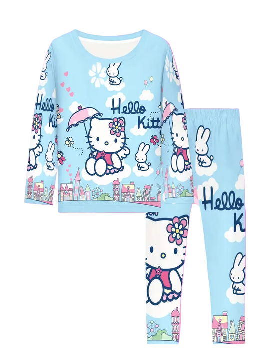Hello Kitty Girls' Flame Retardant Pajama Set