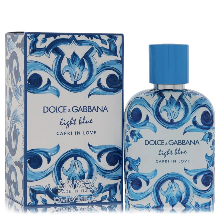 D & G Light Blue Capri In Love Eau De Parfum Spray 3.3 oz for Men
