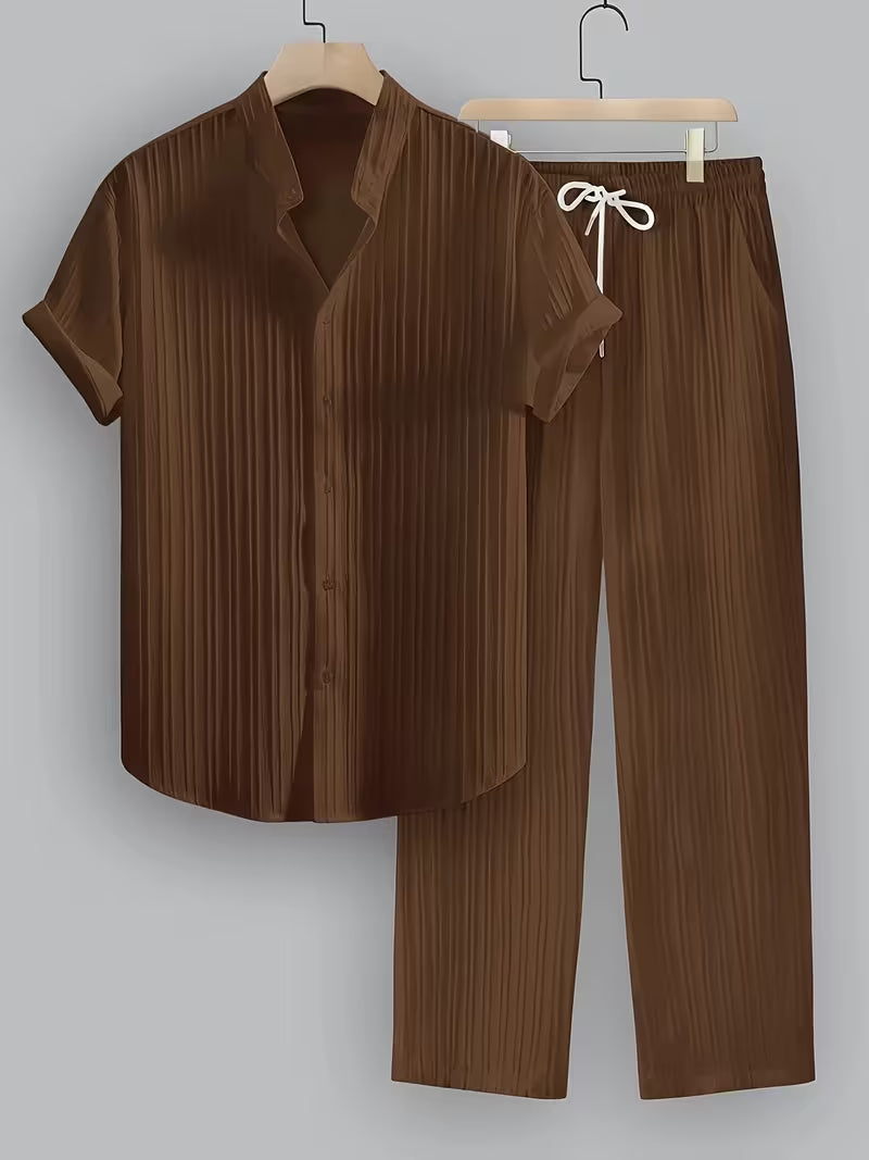 Men's Two-piece Striped Suit