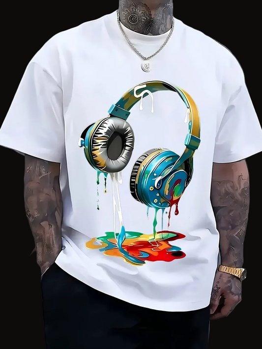 Men's Casual Streetwear T-Shirt ( Size: M )