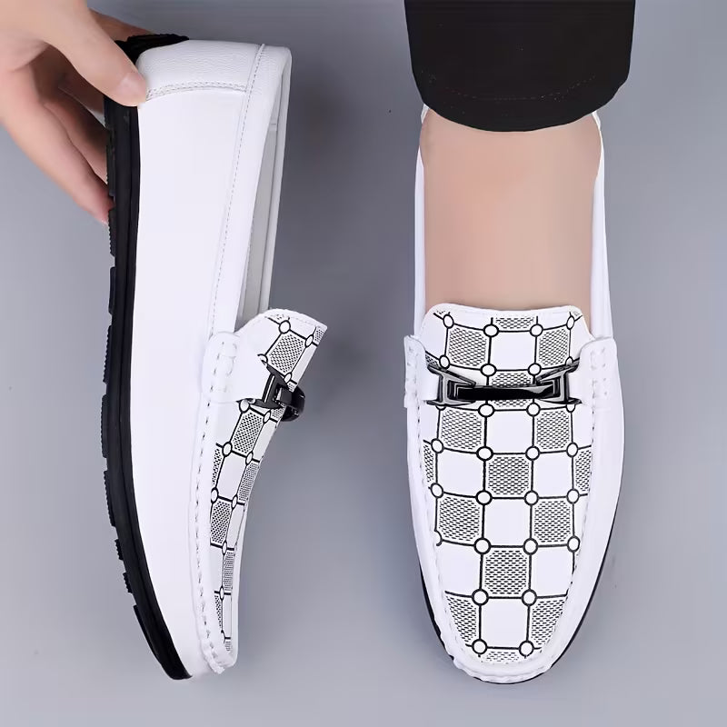 Men's Trendy Plaid Fancy Loafer Shoes