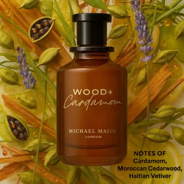 Michael Malul Wood + Cardamom by Michael Malul 0.05 oz Vial (sample) for Men
