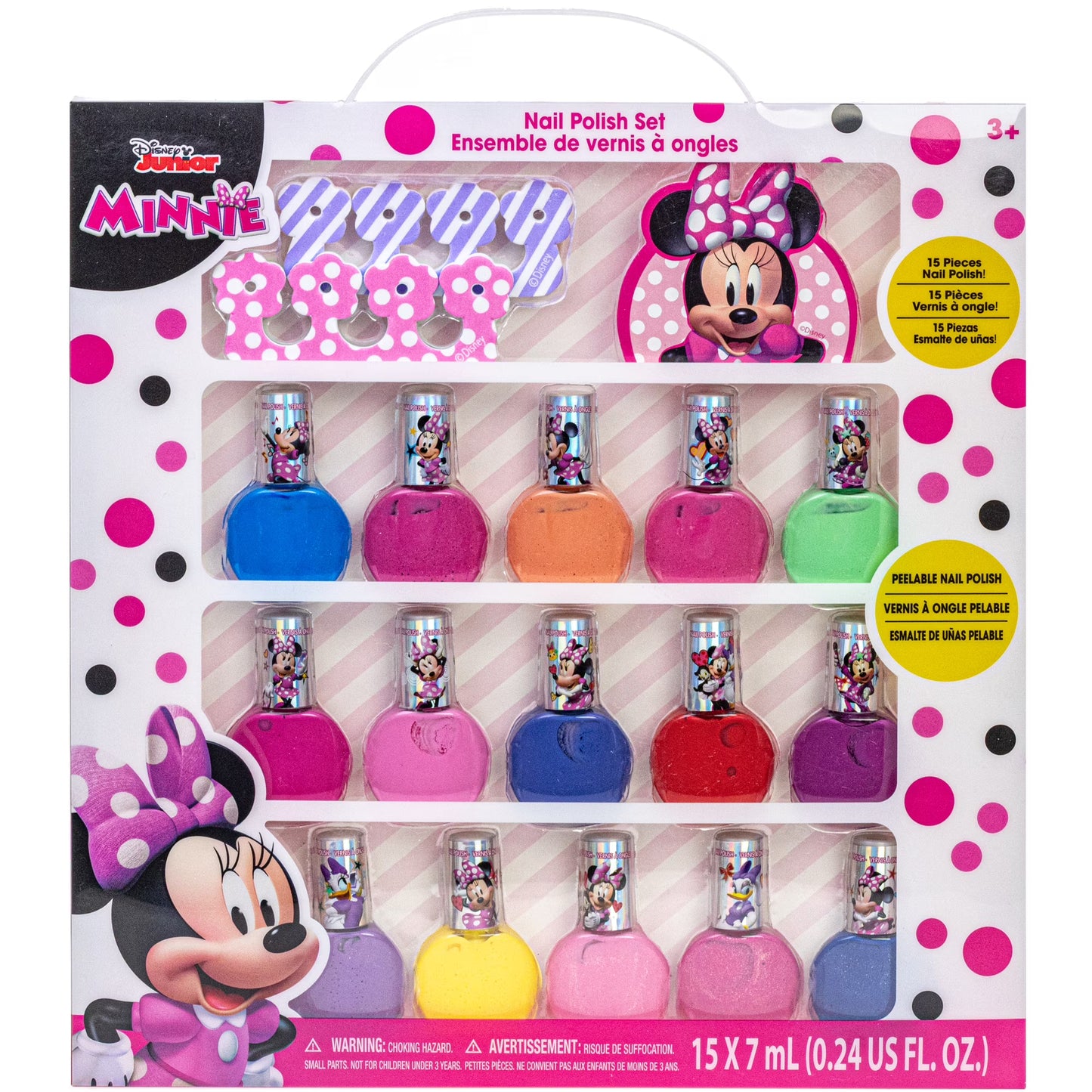 Minnie Mouse by Disney, 15 Piece Nail Polish Set for Kids