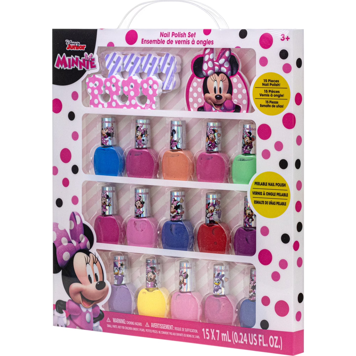 Minnie Mouse by Disney, 15 Piece Nail Polish Set for Kids