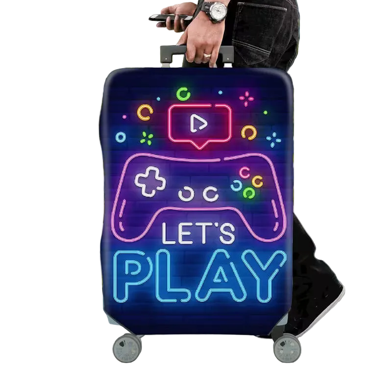 Luggage neon game controller suitcase protective case