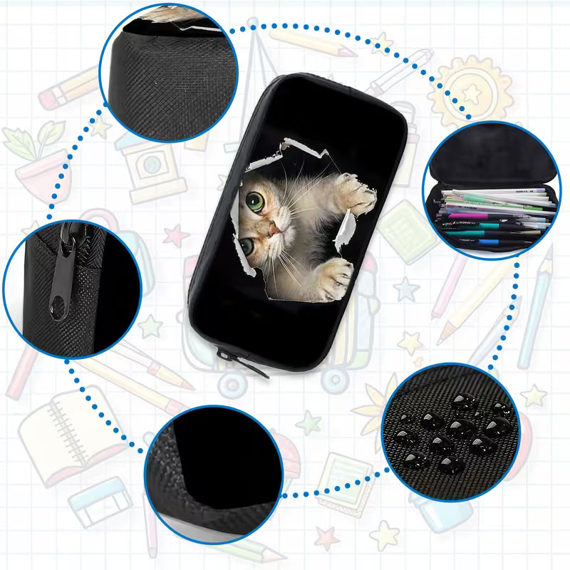 Golden Calico Cat Backpack Set