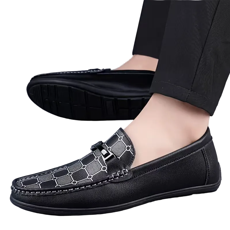 Men's Trendy Plaid Fancy Loafer Shoes