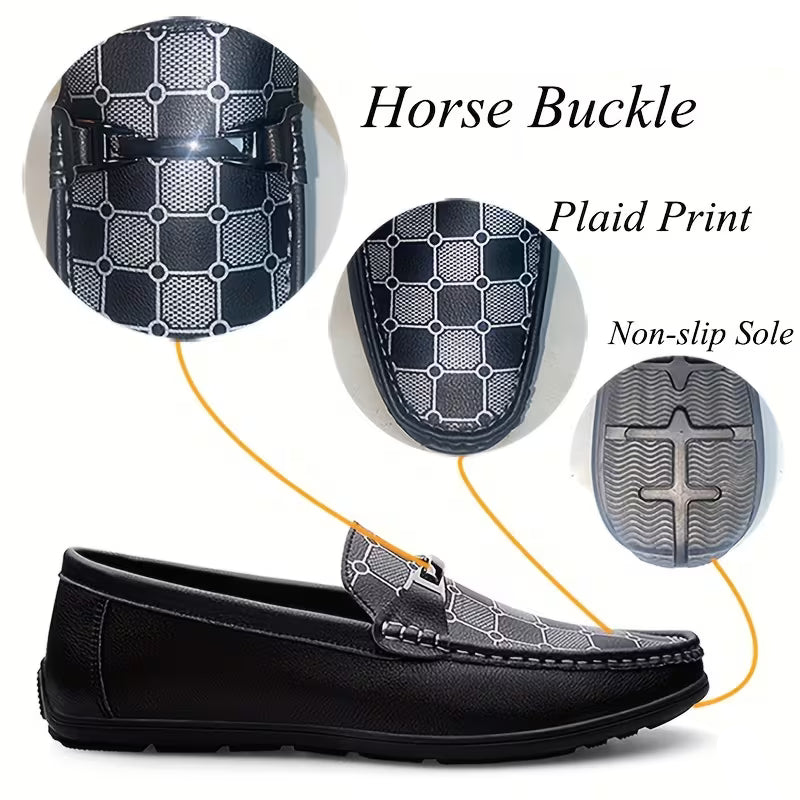 Men's Trendy Plaid Fancy Loafer Shoes