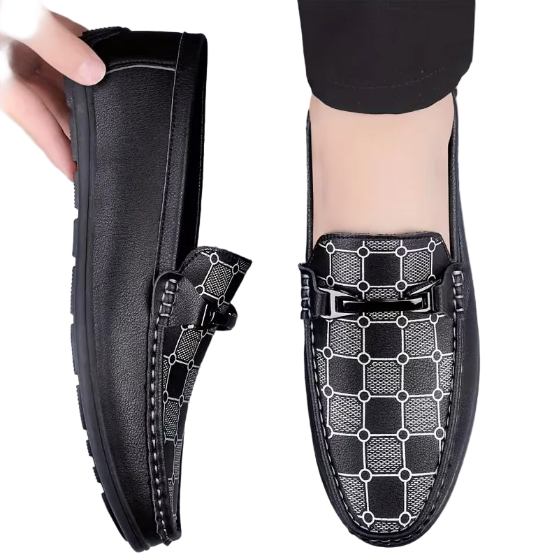 Men's Trendy Plaid Fancy Loafer Shoes