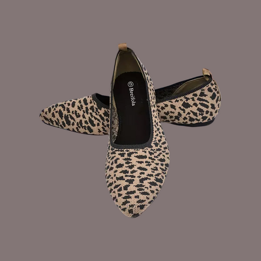 Breathable Knit Mary Jane Flats - Slip-On ( 8 )