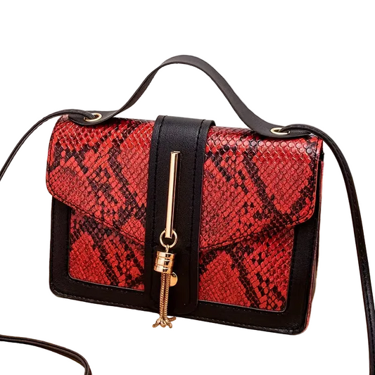 Fashion Snake Print Women's Bag