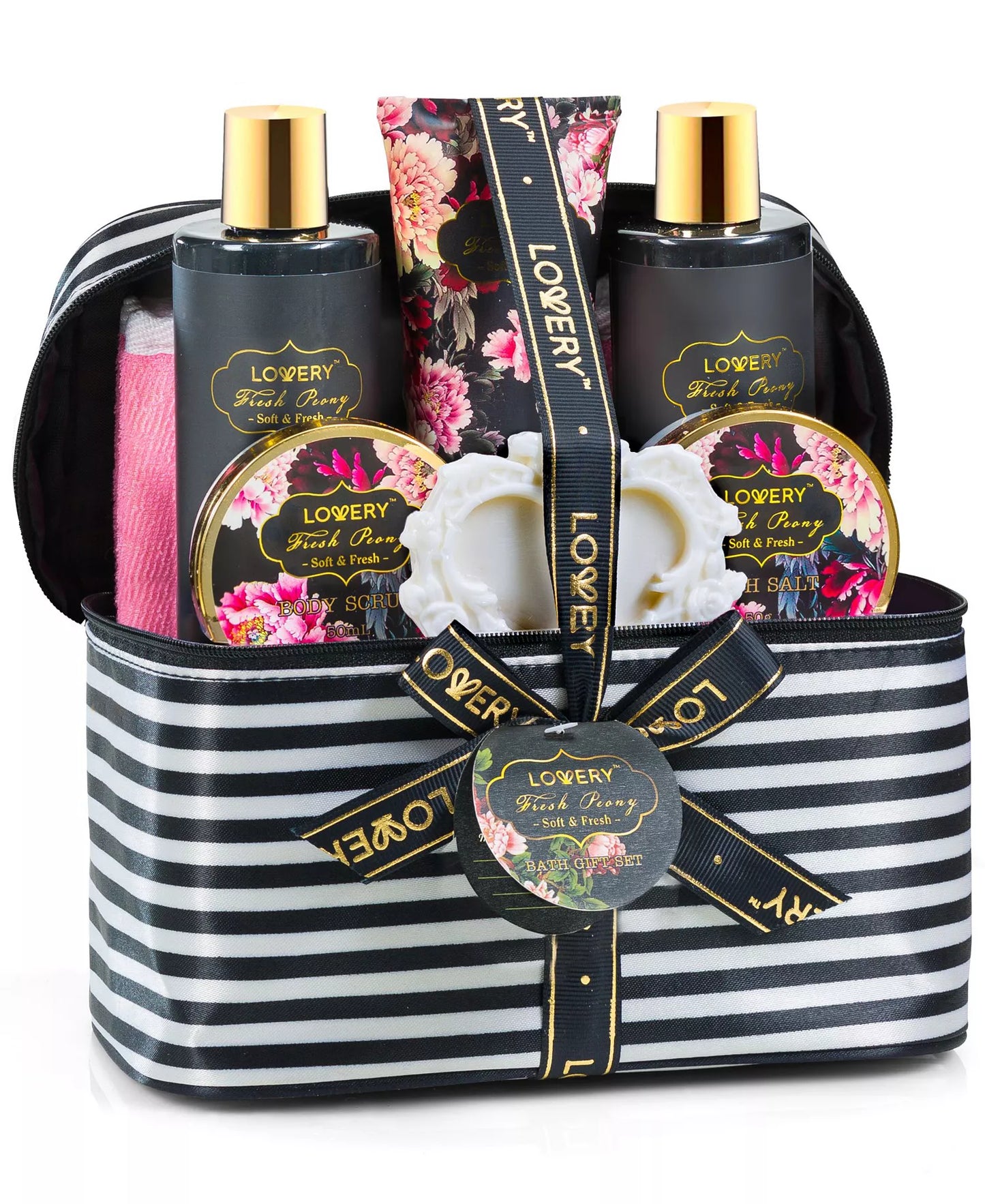 Lovery Peony Body Care 9 Piece Gift Set