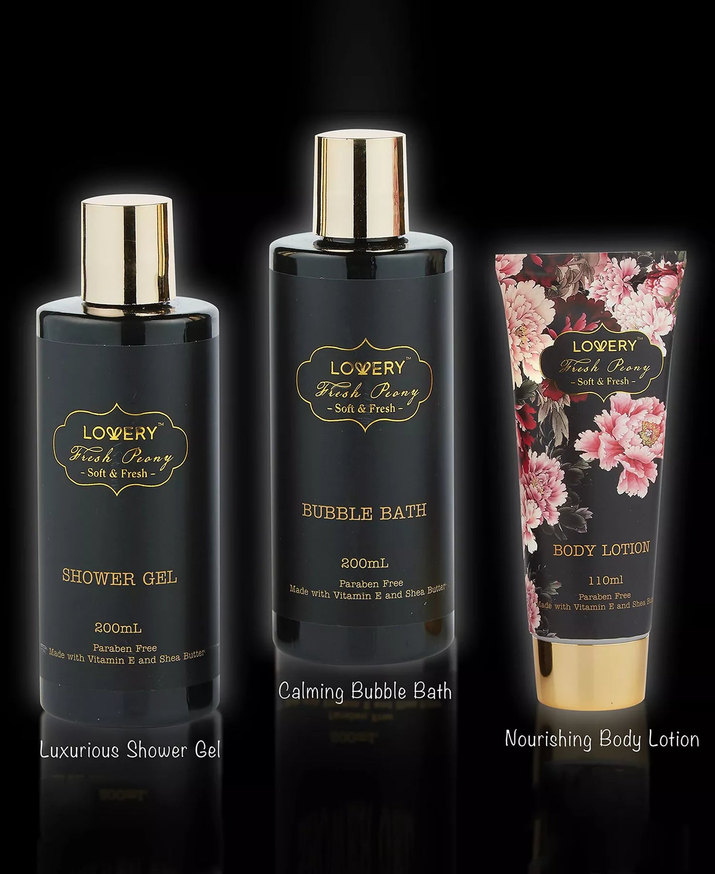 Lovery Peony Body Care 9 Piece Gift Set