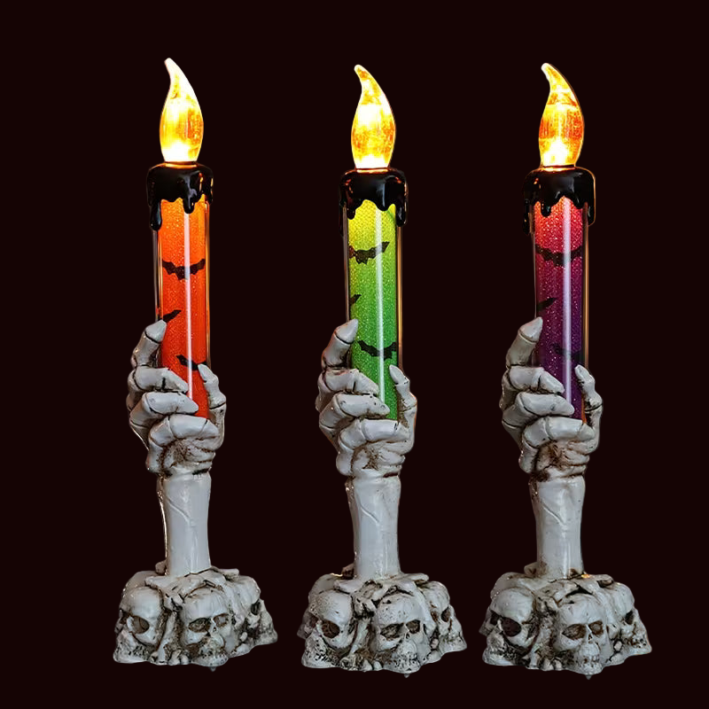3pcs Realistic Flame Candles Set