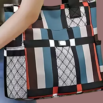 Stylish Large Capacity Geometric Tote Bag