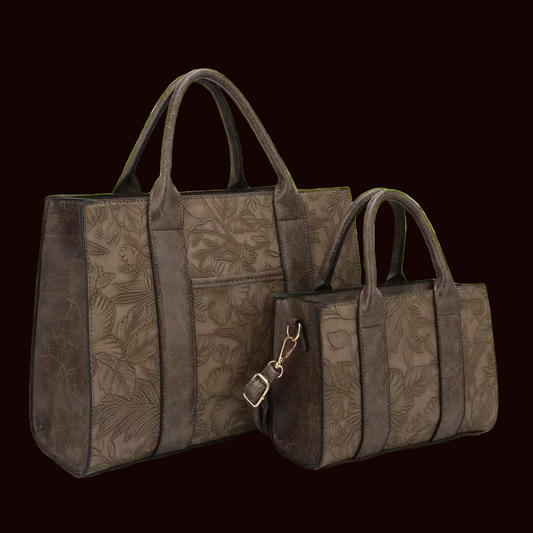 BagParty 2025 Stylish Hibiscus Print Tote Set