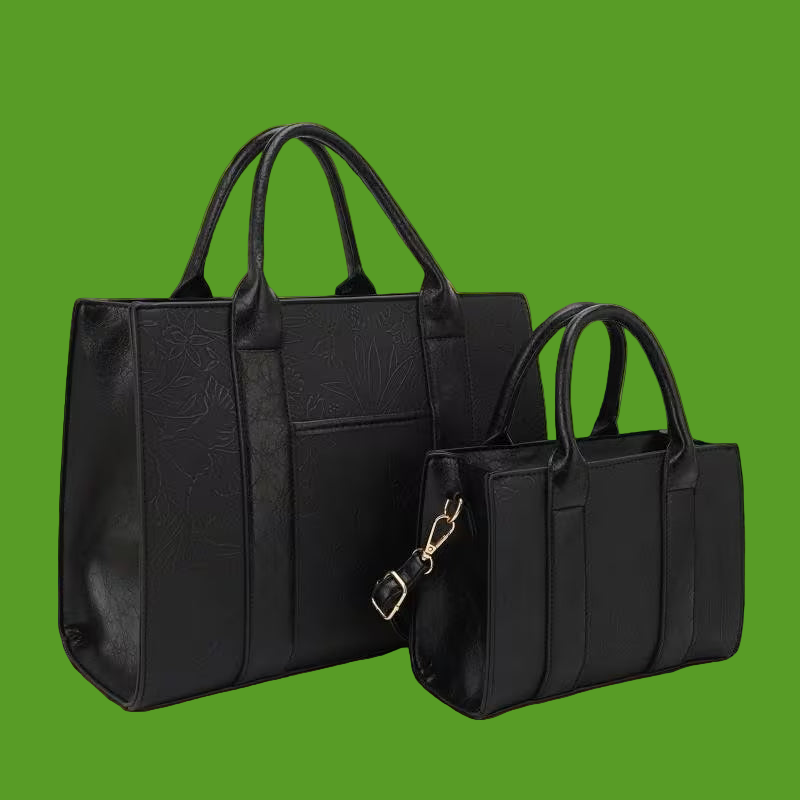 BagParty 2025 Stylish Hibiscus Print Tote Set