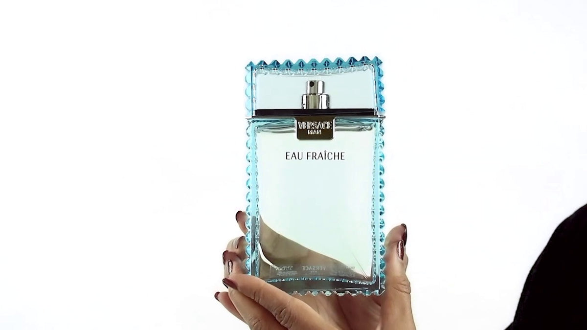 Versace Man by Versace 3.4 oz Eau Fraiche Eau De Toilette Spray (Blue) for Men