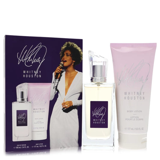 Whitney Houston by Whitney Houston Gift Set - 3.4 oz Eau De Parfum Spray + 6 oz Body Lotion for Women