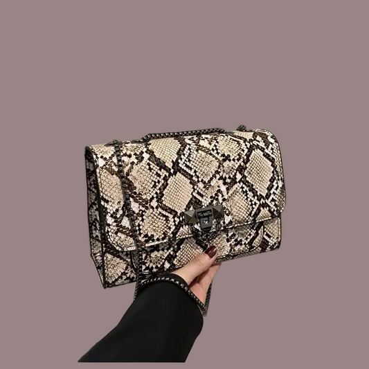 Women's Snake Print Crossbody Bag
