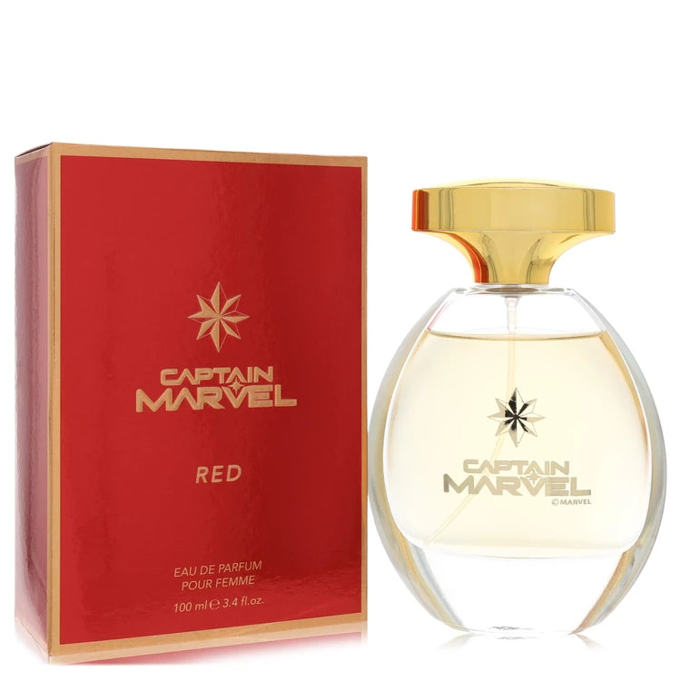 Captain Marvel Red by Marvel 3.4 oz Eau De Parfum Spray for Women