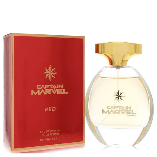 Captain Marvel Red by Marvel 3.4 oz Eau De Parfum Spray for Women