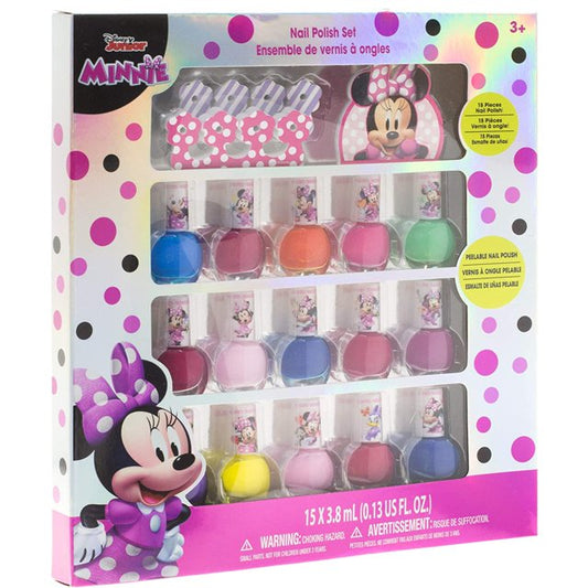 Minnie Mouse by Disney, 15 Piece Nail Polish Set for Kids