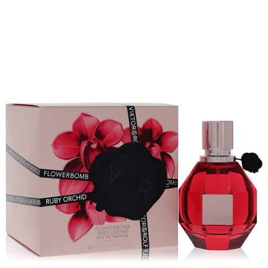 Flowerbomb Ruby Orchid by Viktor & Rolf 1.7 oz Eau De Parfum Spray for Women