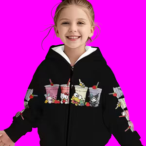 Hello Kitty 3D Print Hoodie for Girls Size: 7-8