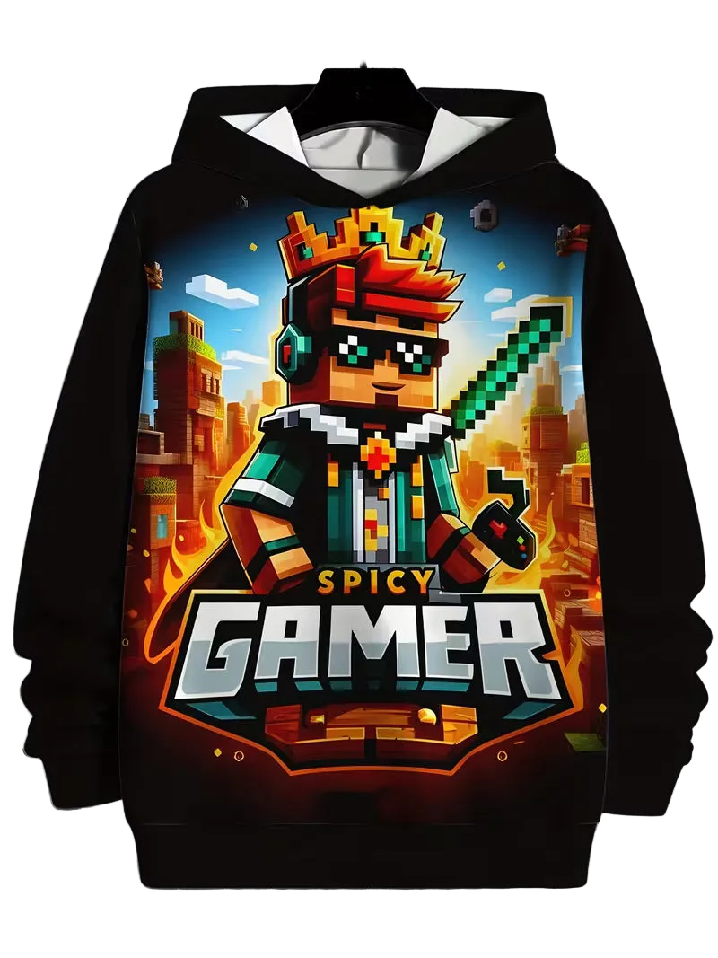 Long-sleeved hooded sweatshirt ( Size: M )