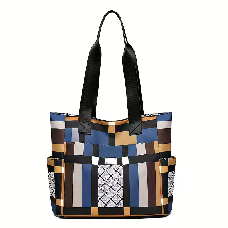 Stylish Large Capacity Geometric Tote Bag