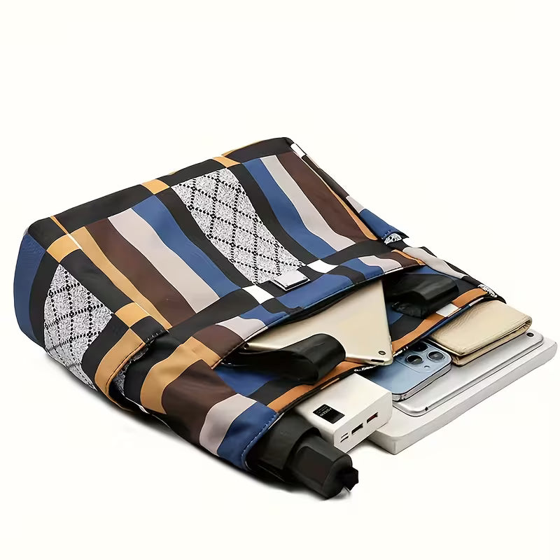 Stylish Large Capacity Geometric Tote Bag